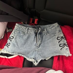 Aeropostale Vintage High Rise Denim Shorts